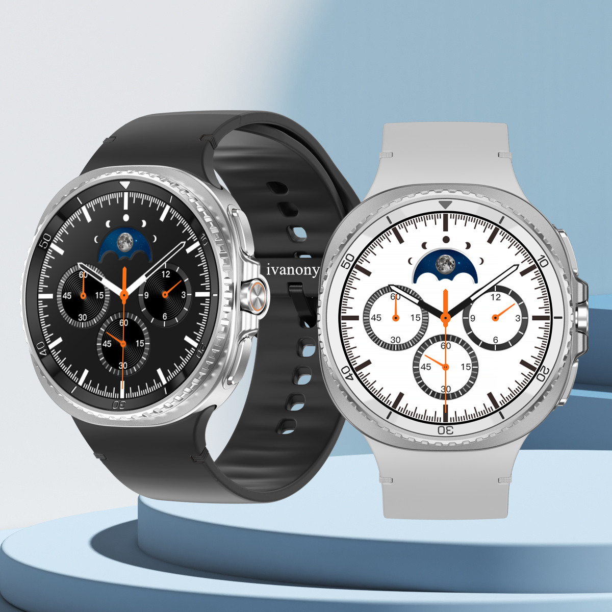 Open Heart Watch - Smart Watch Man with Rotating Bezel