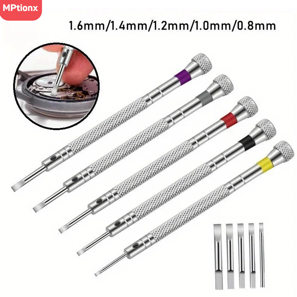 Luxury Watch Cleaning Kit - 5pcs/set 0.8-1.6mm Steel Screwdriver for Watch