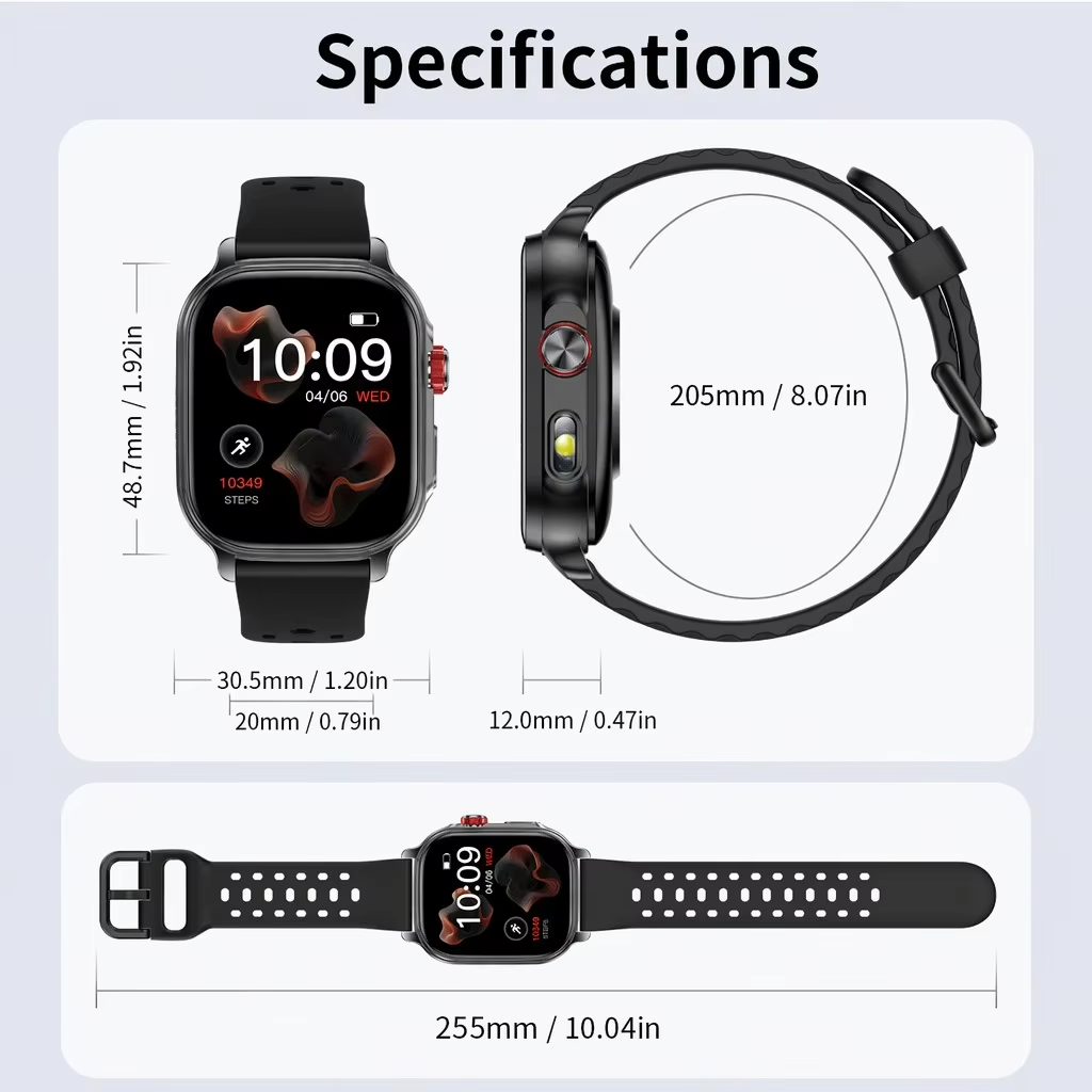 2026 Smart Watch 2.01'' Fitnes - Open Heart Watch recension och pris