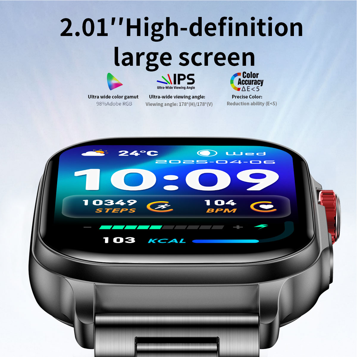 2026 Smart Watch 2.01'' Fitnes - Open Heart Watch recension och pris