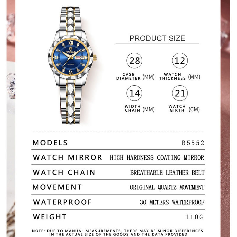 BINBOND Top Brand Luxury Fashi - Luxury Watch Index recension och pris