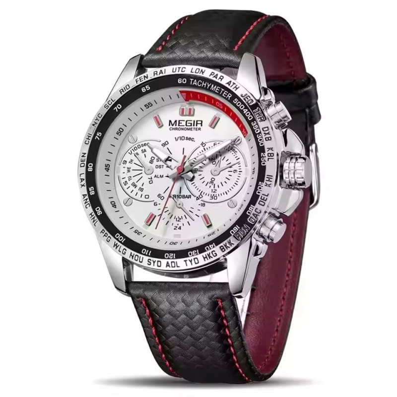 MEGIR 1010 Popular Men's Quart - Open Heart Watch recension och pris