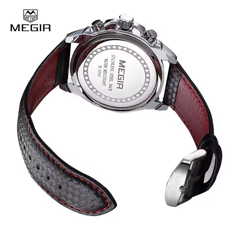 MEGIR 1010 Popular Men's Quart - Open Heart Watch recension och pris