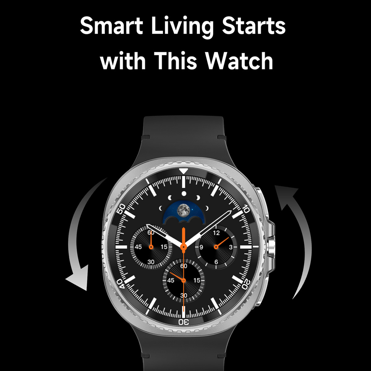 Smart Watch Man with Rotating  - Open Heart Watch recension och pris