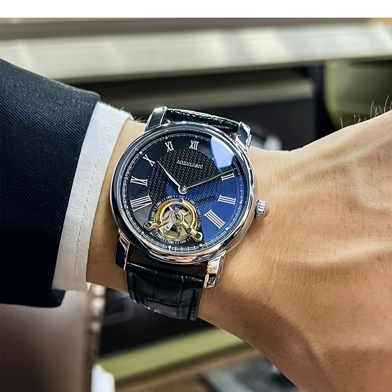 Luxury Men's Automatic Mechani - Open Heart Watch recension och pris