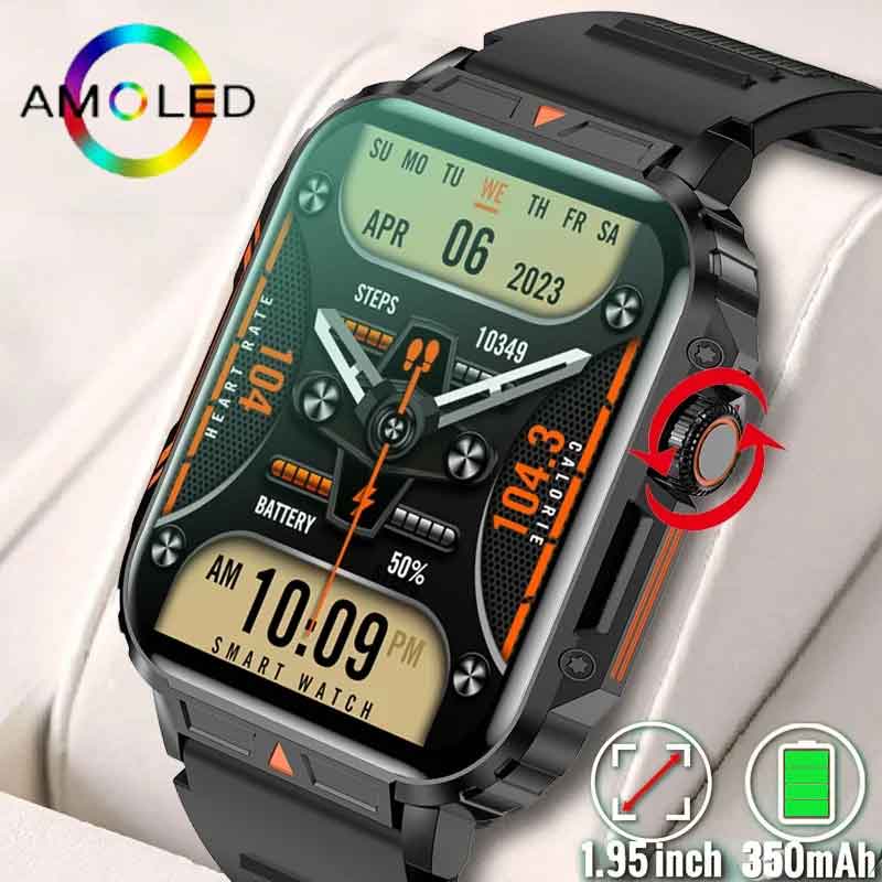 1.91 Outdoor Military Smart Wa - Open Heart Watch recension och pris