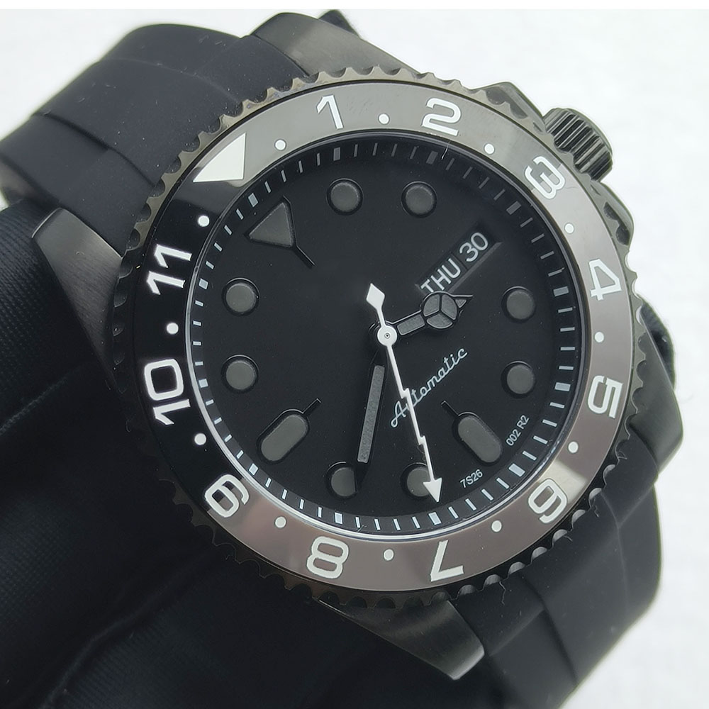 40MM NH36 Watch Black Men's St - Open Heart Watch recension och pris