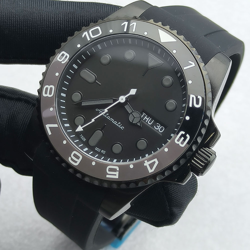 40MM NH36 Watch Black Men's St - Open Heart Watch recension och pris