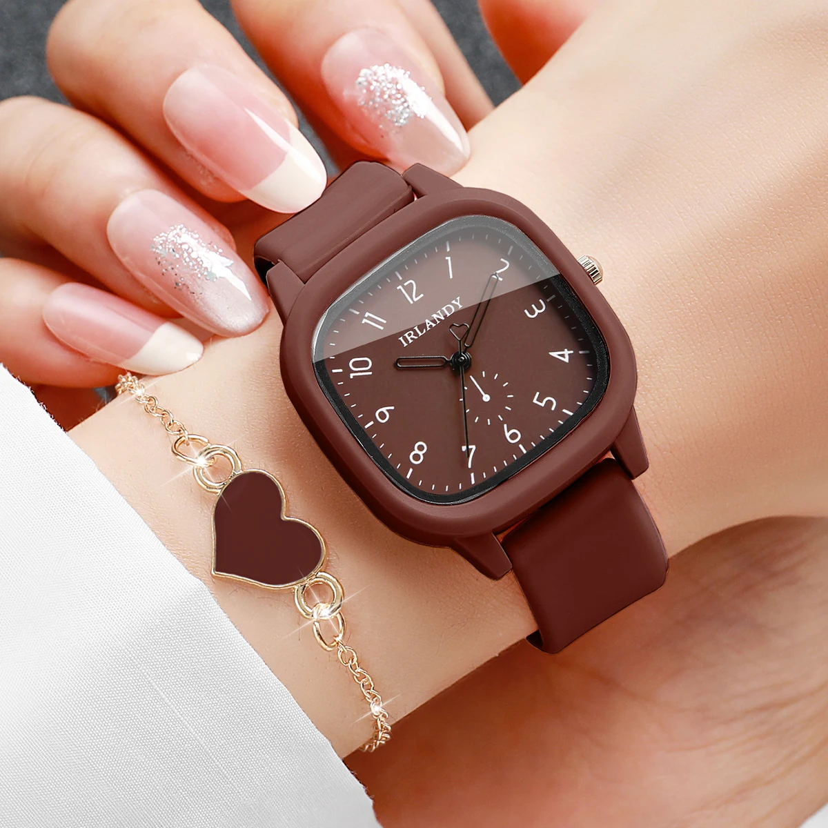 4PCS Fashion Square Women Quar - Open Heart Watch recension och pris
