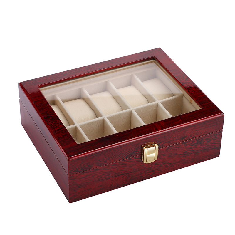 10 Grids Luxury Wooden Watch B - Luxury Watch Grade recension och pris