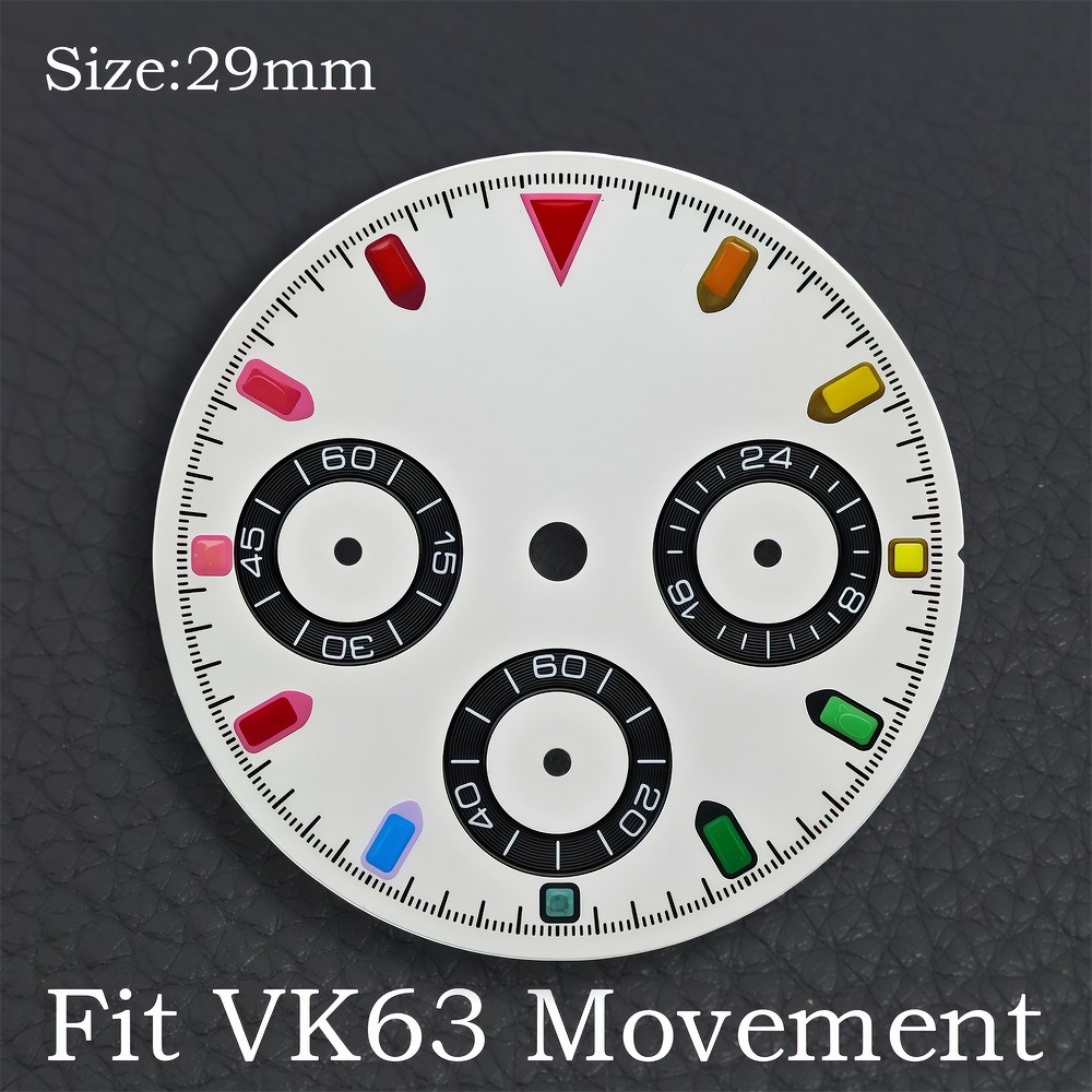VK63 29mm Dial Watch Hands Gre - Exhibition Caseback recension och pris