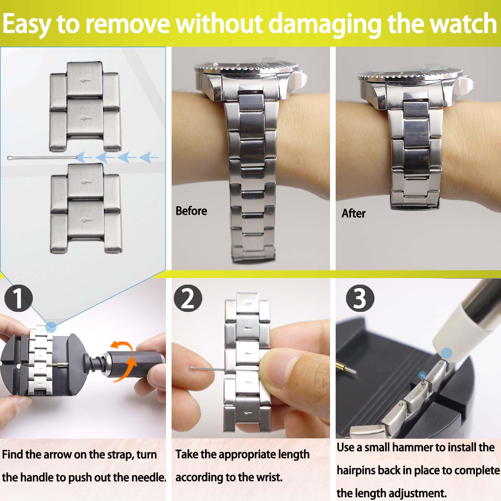 Watch Band Link Removal Tool K - Luxury Watch Cleaning Kit recension och pris