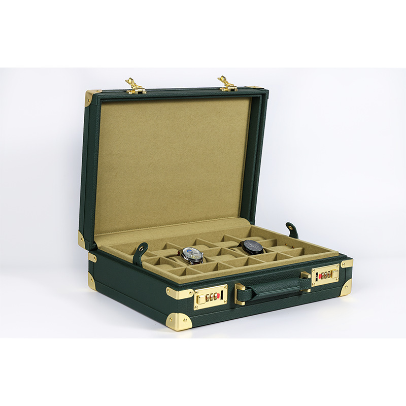 OEM ODM Luxury 15 Slots Green  - Luxury Watch Storage recension och pris