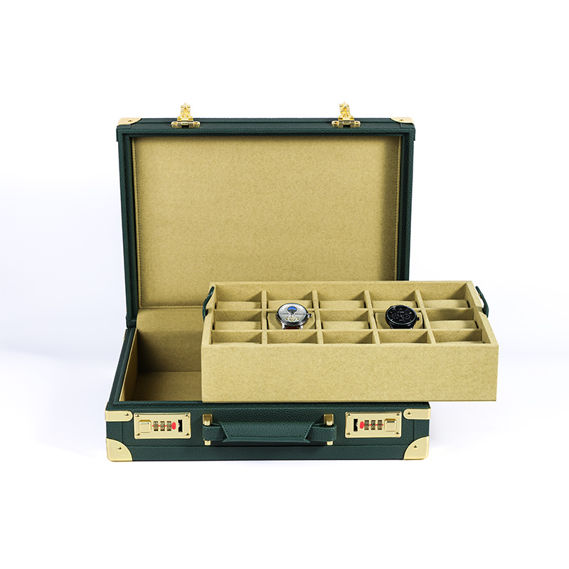 OEM ODM Luxury 15 Slots Green  - Luxury Watch Storage recension och pris
