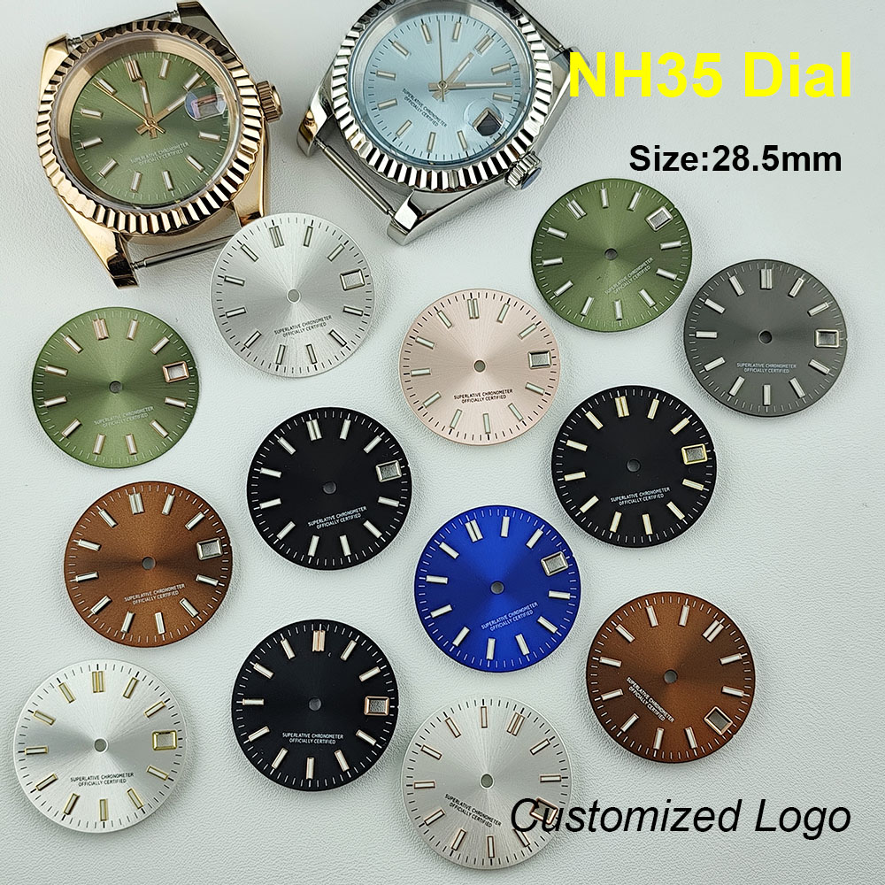 New NH35 dial custom logo 28.5 - Exhibition Caseback recension och pris