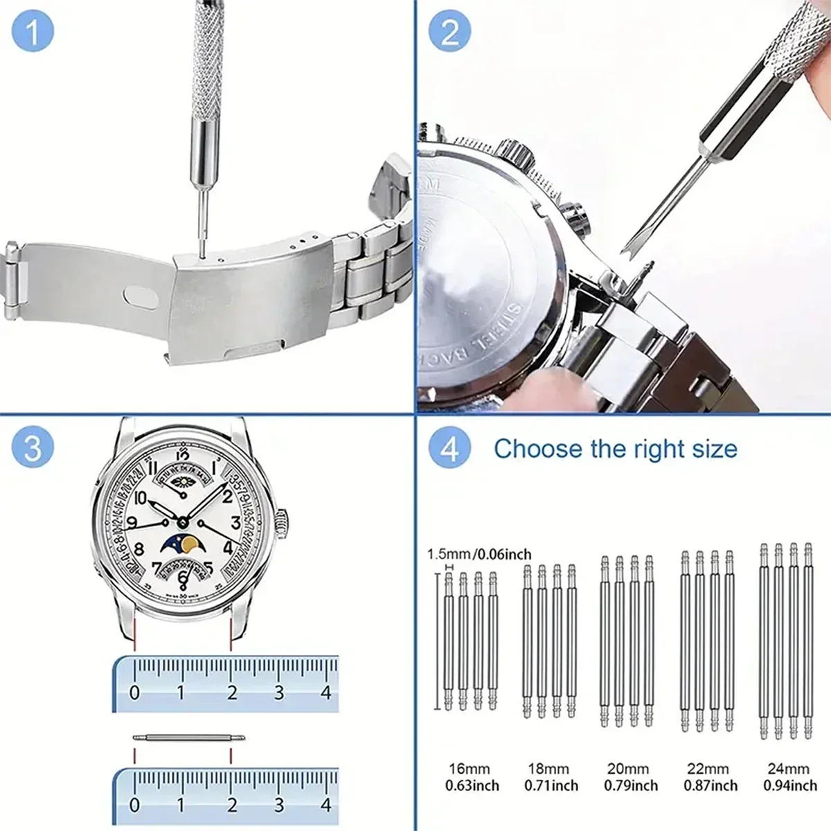 31 Pieces Watch Battery Replac - Luxury Watch Cleaning Kit recension och pris