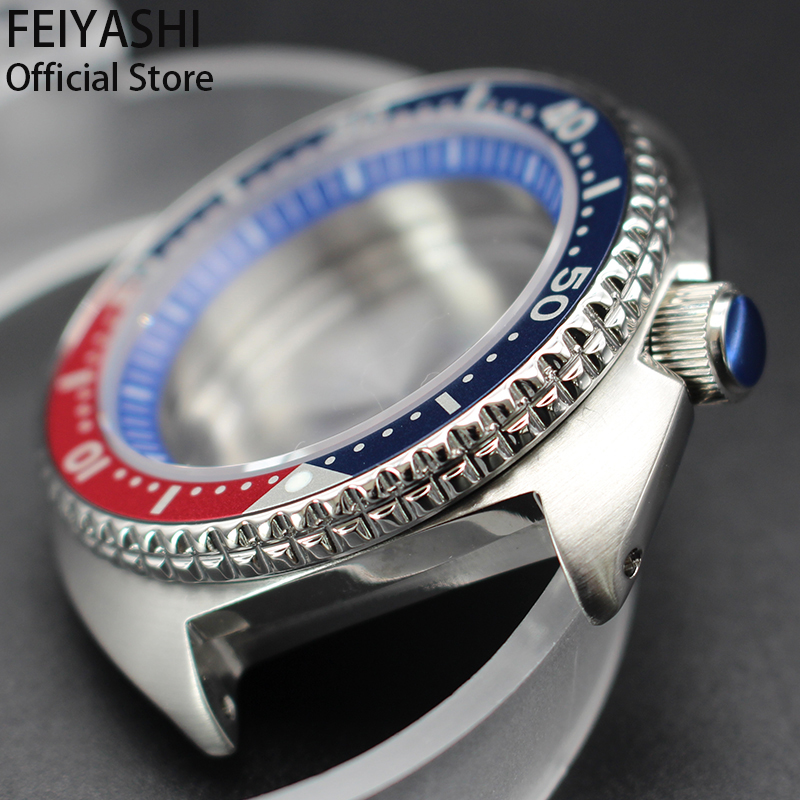 45mm Steel Dive Watch Case Sap - Exhibition Caseback recension och pris